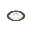 LED Deckeneinbauleuchte NUMINOS® M, rund, 12W, IP20, dimmbar, 20°, 4000K, 1900lm, schwarz/weiß