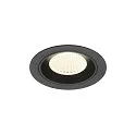 LED Deckeneinbauleuchte NUMINOS® M, rund, 12W, IP20, dimmbar, 40°, 4000K, 1900lm, schwarz