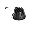 SLV LED Deckeneinbauleuchte NUMINOS® M, rund, 12W, IP20, dimmbar, 40°, 4000K, 1900lm, schwarz