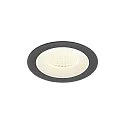 LED Deckeneinbauleuchte NUMINOS® M, rund, 12W, IP20, dimmbar, 40°, 4000K, 1900lm, schwarz/weiß