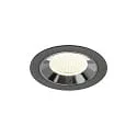 LED Deckeneinbauleuchte NUMINOS® M, 12W, IP20, 40°, 4000K, 1900lm, schwarz/chrom