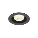 LED Deckeneinbauleuchte NUMINOS® M, rund, 12W, IP20, dimmbar, 55°, 4000K, 1900lm, schwarz