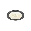 ceiling recessed luminaire NUMINOS® M round, suitable for VDU workstation IP20, black, white, lacquered dimmable