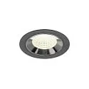 LED Deckeneinbauleuchte NUMINOS® M, 12W, IP20, 55°, 4000K, 1900lm, schwarz/chrom