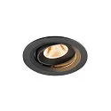 LED Deckeneinbauleuchte NUMINOS® MOVE M, rund, 12W, IP20, dimmbar, 20°, 2700K, 1700lm, schwarz