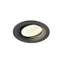 LED Deckeneinbauleuchte NUMINOS® MOVE M, rund, 12W, IP20, dimmbar, 55°, 4000K, 1900lm, schwarz/weiß