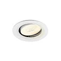 ceiling recessed luminaire NUMINOS® MOVE M round, suitable for VDU workstation IP20, white, lacquered dimmable