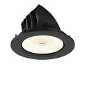 SLV LED Deckeneinbaustrahler NUMINOS® GIMBLE L, rund, 17W, IP20, dimmbar, 55°, 4000K, 2700lm, schwarz/weiß