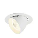 LED Deckeneinbaustrahler NUMINOS® GIMBLE L, rund, 17W, IP20, dimmbar, 40°, 4000K, 2700lm, weiß