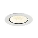SLV LED Deckeneinbaustrahler NUMINOS® GIMBLE L, rund, 17W, IP20, dimmbar, 55°, 4000K, 2700lm, weiß