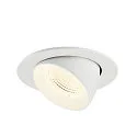 SLV LED Deckeneinbaustrahler NUMINOS® GIMBLE L, rund, 17W, IP20, dimmbar, 55°, 4000K, 2700lm, weiß