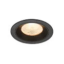 LED Deckeneinbauleuchte NUMINOS® L, rund, 17W, IP20, dimmbar, 55°, 2700K, 2400lm, schwarz