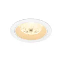 ceiling recessed luminaire NUMINOS® L round, suitable for VDU workstation IP20, white, lacquered dimmable