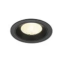 LED Deckeneinbauleuchte NUMINOS® L, rund, 17W, IP20, dimmbar, 20°, 4000K, 2700lm, schwarz