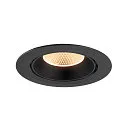 ceiling recessed luminaire NUMINOS® GIMBLE XL suitable for VDU workstation IP20, black, lacquered dimmable