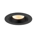SLV LED Deckeneinbaustrahler NUMINOS® GIMBLE XL, 24W, IP20, dimmbar, 40°, 2700K, 3500lm, schwarz