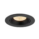 SLV LED Deckeneinbaustrahler NUMINOS® GIMBLE XL, 24W, IP20, dimmbar, 55°, 2700K, 3500lm, schwarz