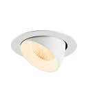 SLV LED Deckeneinbaustrahler NUMINOS® GIMBLE XL, 24W, IP20, dimmbar, 40°, 2700K, 3500lm, weiß
