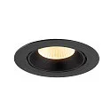 SLV LED Deckeneinbaustrahler NUMINOS® GIMBLE XL, 24W, IP20, dimmbar, 40°, 3000K, 3600lm, schwarz