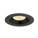 SLV LED Deckeneinbaustrahler NUMINOS® GIMBLE XL, 24W, IP20, dimmbar, 55°, 3000K, 3600lm, schwarz