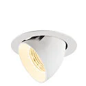 ceiling recessed luminaire NUMINOS® GIMBLE XL suitable for VDU workstation IP20, white, lacquered dimmable