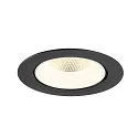 SLV LED Deckeneinbaustrahler NUMINOS® GIMBLE XL, 24W, IP20, dimmbar, 20°, 4000K, 3800lm, schwarz/weiß