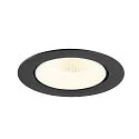 SLV LED Deckeneinbaustrahler NUMINOS® GIMBLE XL, 24W, IP20, dimmbar, 40°, 4000K, 3800lm, schwarz/weiß