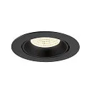 SLV LED Deckeneinbaustrahler NUMINOS® GIMBLE XL, 24W, IP20, dimmbar, 55°, 4000K, 3800lm, schwarz