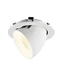 SLV LED Deckeneinbaustrahler NUMINOS® GIMBLE XL, 24W, IP20, dimmbar, 20°, 4000K, 3800lm, weiß