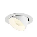 SLV LED Deckeneinbaustrahler NUMINOS® GIMBLE XL, 24W, IP20, dimmbar, 40°, 4000K, 3800lm, weiß