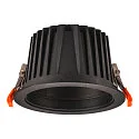 SLV LED Deckeneinbauleuchte NUMINOS® XL, rund, 24W, IP20, dimmbar, 40°, 3000K, 3600lm, schwarz