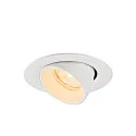 SLV LED Deckeneinbaustrahler NUMINOS® GIMBLE XS, rund, 6,9W, IP20, dimmbar, 20°, 2700K, 900lm, weiß