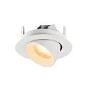 SLV LED Deckeneinbaustrahler NUMINOS® GIMBLE XS, rund, 6,9W, IP20, dimmbar, 40°, 2700K, 900lm, weiß