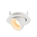SLV LED Deckeneinbaustrahler NUMINOS® GIMBLE XS, rund, 6,9W, IP20, dimmbar, 40°, 2700K, 900lm, weiß