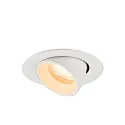 SLV LED Deckeneinbaustrahler NUMINOS® GIMBLE XS, rund, 6,9W, IP20, dimmbar, 40°, 2700K, 900lm, weiß