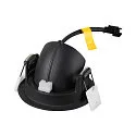 SLV ceiling recessed luminaire NUMINOS® GIMBLE XS round, suitable for VDU workstation IP20, black, white, lacquered dimmable