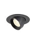 LED Deckeneinbaustrahler NUMINOS® GIMBLE XS, rund, 6,9W, IP20, dimmbar, 20°, 4000K, 1000lm, schwarz