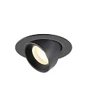 LED Deckeneinbaustrahler NUMINOS® GIMBLE XS, rund, 6,9W, IP20, dimmbar, 55°, 4000K, 1000lm, schwarz