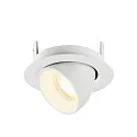 SLV LED Deckeneinbaustrahler NUMINOS® GIMBLE XS, rund, 6,9W, IP20, dimmbar, 55°, 4000K, 1000lm, weiß
