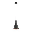 SLV Leuchtenschirm LALU® CONE 15 MIX&MATCH, H: 17cm, E27, schwarz / bronze