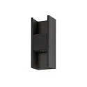 SLV outdoor wall luminaire FLATT II PHASE up / down, sea-air resistant IP65, black, lacquered dimmable