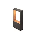 outdoor floor lamp FLATT II 36 PHASE down, sea-air resistant IP65, anthracite, brown, dark wood, lacquered dimmable