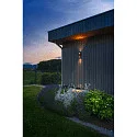SLV outdoor wall luminaire FLATT II SENSOR PHASE up / down, with sensor, switchable, sea-air resistant IP54, anthracite, brown