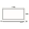 SLV LED Decken-/Wandleuchte PANEL P 1200/600 45 ON-OFF, IP20, 120x60cm, 220-240V AC/DC, >190lm/W, UGR <19, schaltbar, 21-42W 3000K