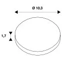 SLV reflector NUMINOS® L, copper