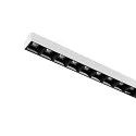 SLV LED 3-Phasen Raster-Strahler SIGHT EVO SINGLE DALI, 57.4cm, CRi>90, UGR<19, dimmbar, 18W 3000K 2250lm 60°, weiß / schwarz