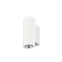 SLV Outdoor LED-Wandleuchte HELIA PRO S SINGLE, IP65 IK06, Höhe 17.5cm, zylindrisch, 24°, DALI dimmbar, 3W 2700K 300lm, weiß