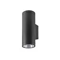 SLV Outdoor LED-Wandleuchte HELIA PRO L SINGLE, IP65 IK08, Höhe 30.5cm, zylindrisch, 24°, DALI dimmbar, 10W 2700K 1200lm