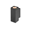 SLV outdoor wall luminaire THEO PRO S UP/DOWN small, square, DALI controllable, sea-air resistant IP65, anthracite