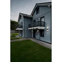 SLV outdoor wall luminaire THEO PRO S UP/DOWN small, square, DALI controllable, sea-air resistant IP65, anthracite